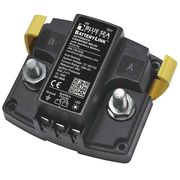 7611 DC BatteryLink Automatic Charging Relay - 120 Amp w/Auxiliary Battery Charging - Young Farts RV Parts