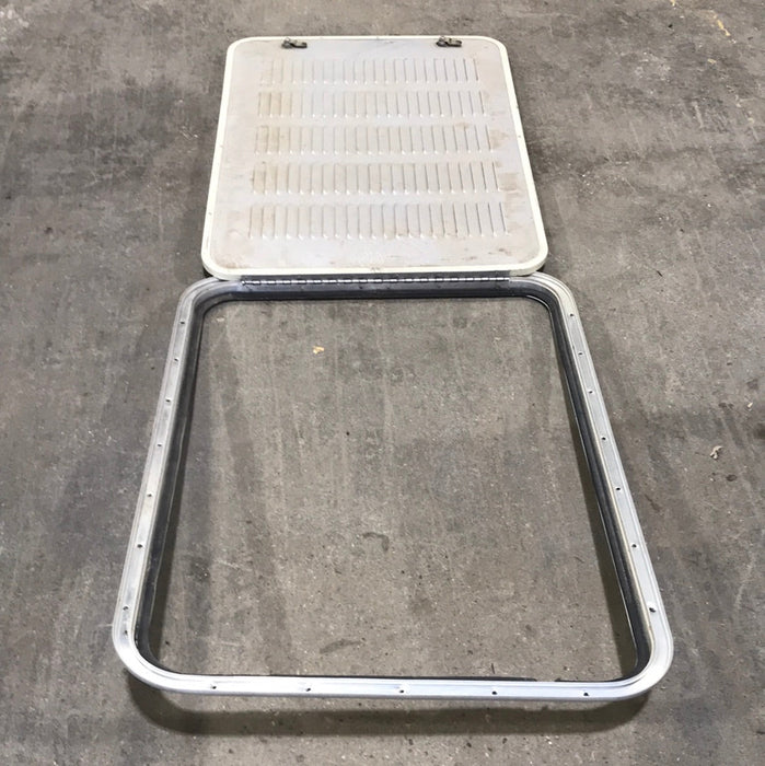 Used Radius Cornered Propane Door 31 7/8" W x 23 1/4" H X 3/4" D
