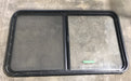 Used Black Radius Opening Window : 45 1/2" W x 25 1/2" H x 2" D - Young Farts RV Parts