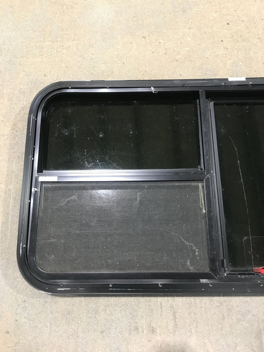 Used Black Radius Emergency Opening Window : 41 1/2" W x 21 1/2" H x 1 7/8"