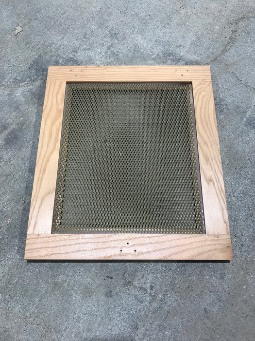 Used Wooden RV Interior Furnace Access Door 16" W X  14" H
