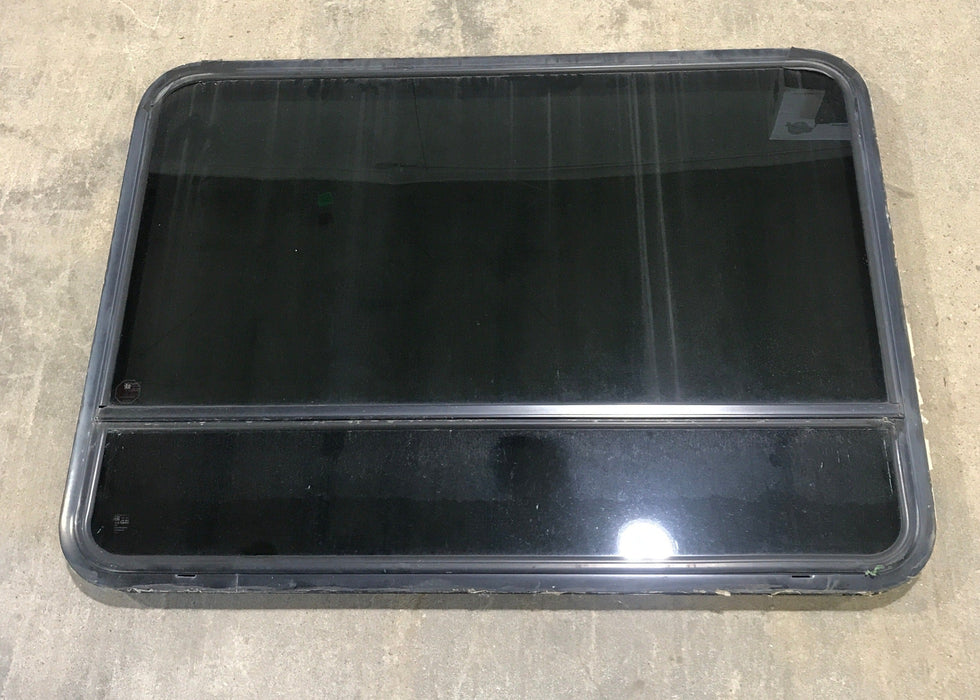 Used Black Radius Emergency Opening Window : 47 1/2" W x 34 1/2" H x 2" D