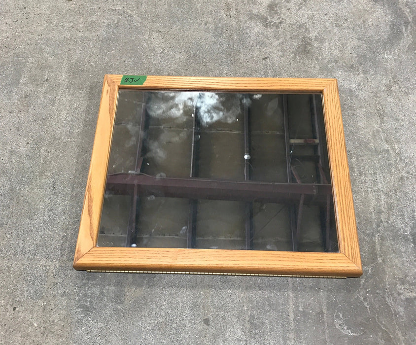 Used RV Mirror & Fold Down Table Top/ Tray 18 1/2 W x 15 1/2" H