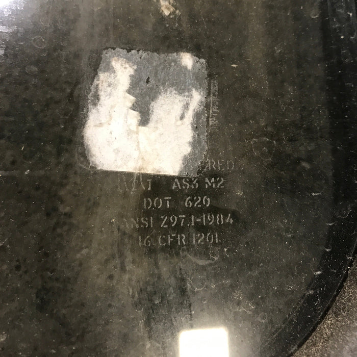 Used Black Radius Opening Window : 23.5" X 14.5" X 1.25"
