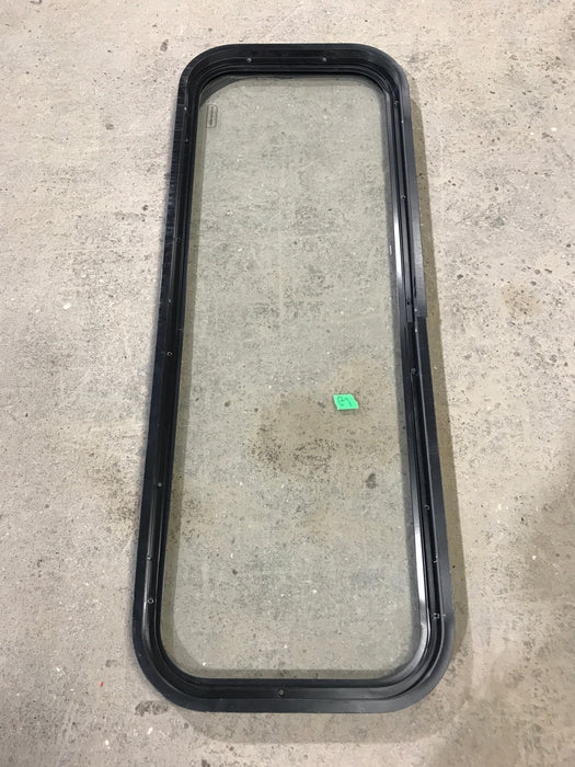 Used Black Radius Non Opening Window : 41 3/4" W x 14 3/4" H x 1 1/2" D