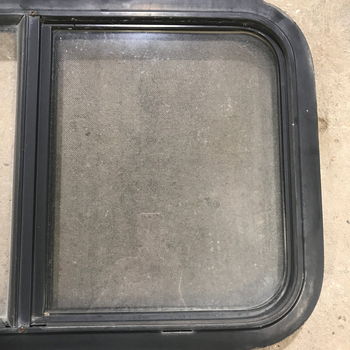 Used Black Radius Opening Window : 29.5" X 17.5" X 1.875"