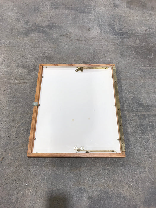 Used RV Mirror & Fold Down Table Top/ Tray 18 1/2 W x 15 1/2" H