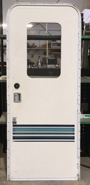Used Radius Cornered Entry Door 76 3/4" H x 29 1/2" W X 2 1/4" D