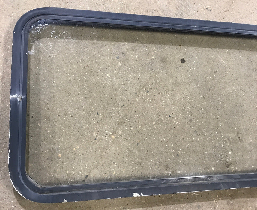 Used Black Radius Non Opening Window : 60" W x 21 1/2" H x 1 7/8" D