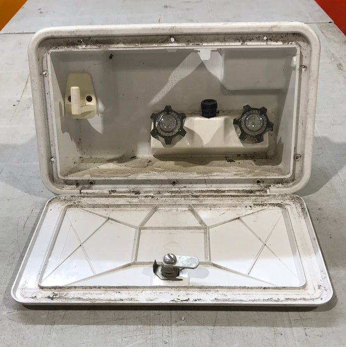 Used 12 3/4" W RV Access Hatch - Outdoor Shower