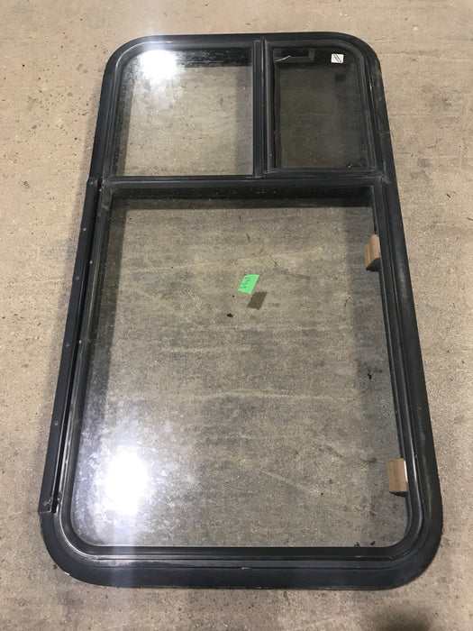 Used Black Radius Emergency Opening Window : 41 1/2" W X 21 1/2" H X 2" D