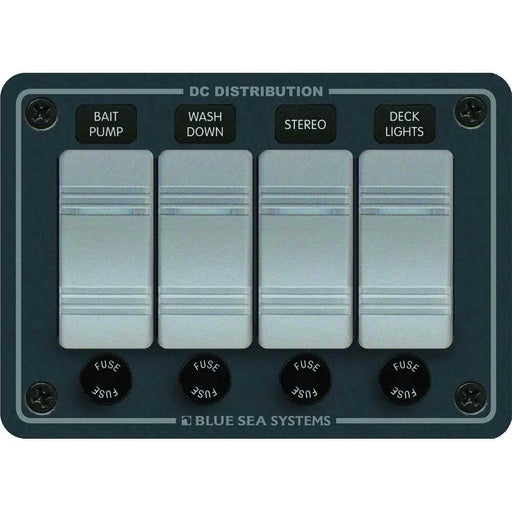8262 Waterproof Panel 4 Position - Slate Grey - Young Farts RV Parts