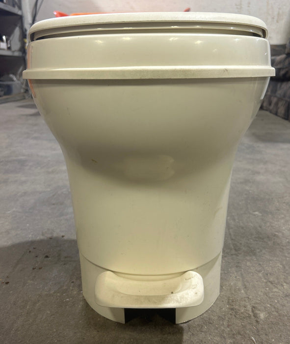 Used Toilet Thetford Toilet, High Profile, Foot Flush, Parchment - Aqua-Magic V , 31688