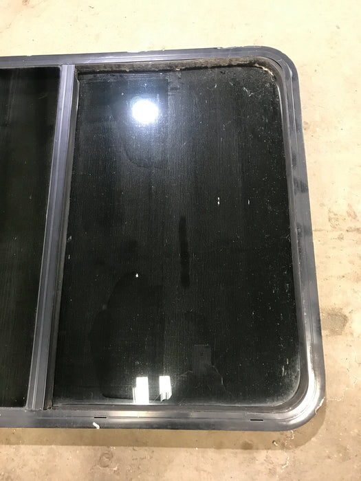 Used Black Radius Opening Window : 45 1/2" W x 34 1/2" H x 1 7/8" D
