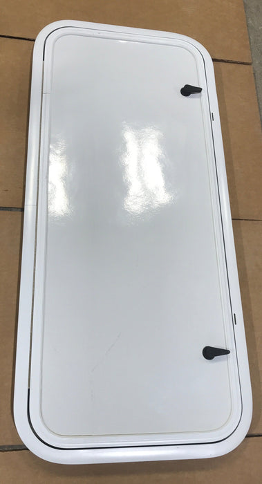 Used Radius Opening Rock Guard Covered Window: 40 1/2"  X 16 1/2"  X 1 1/2" D