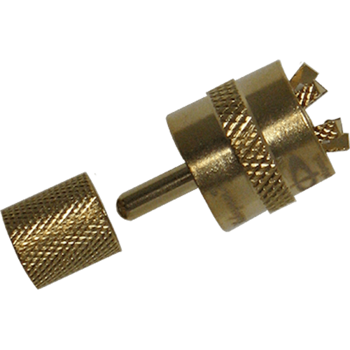 Shakespeare Antenna Cable Connector - Centrepin PL-259 Connector; Gold Plated Brass; Single - PL-259-CPB-G
