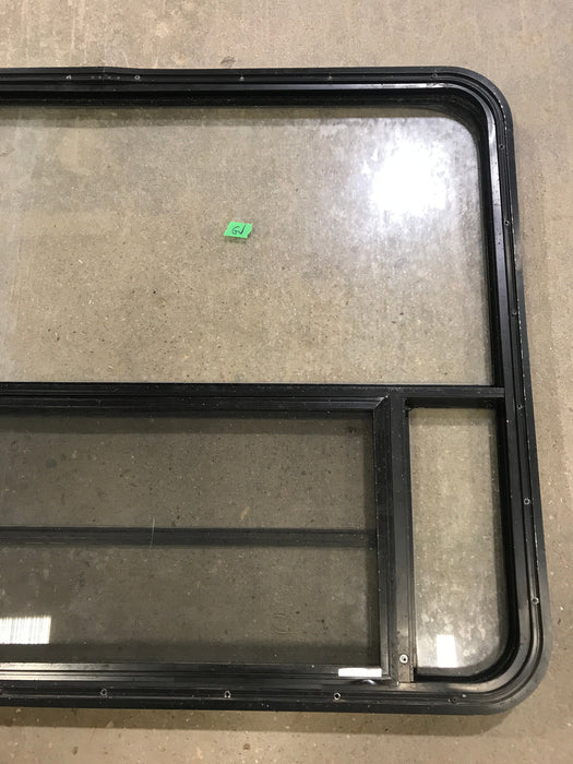 Used Black Radius Opening Window : 48" W x 34 1/2" H x 2" D