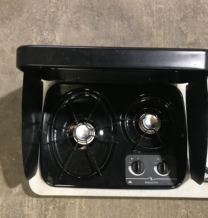 Used Atwood Wedgewood Exterior/ Outdoor, 2 Burner Kitchen - DV20 - Young Farts RV Parts
