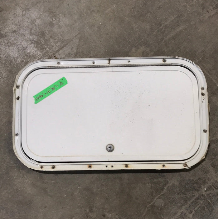 Used Radius Cargo / compartment Door 19 3/4" W x 10 7/8" L x 1/2" D