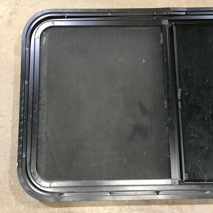 Used Black Radius Opening Window : 35.5" X 21.5" X 1.5"