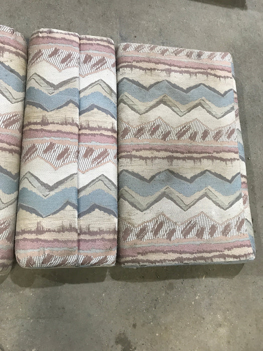 Used Dinette Cushion Set- 4 piece: 2 @ 38" X 22" X 4" D, 2 @ 38" X 14" X 4" D