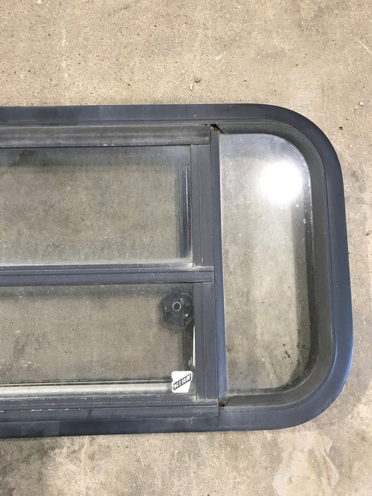 Used Black Radius Opening Window : 29 1/2" W x 14 1/2" H x 2"