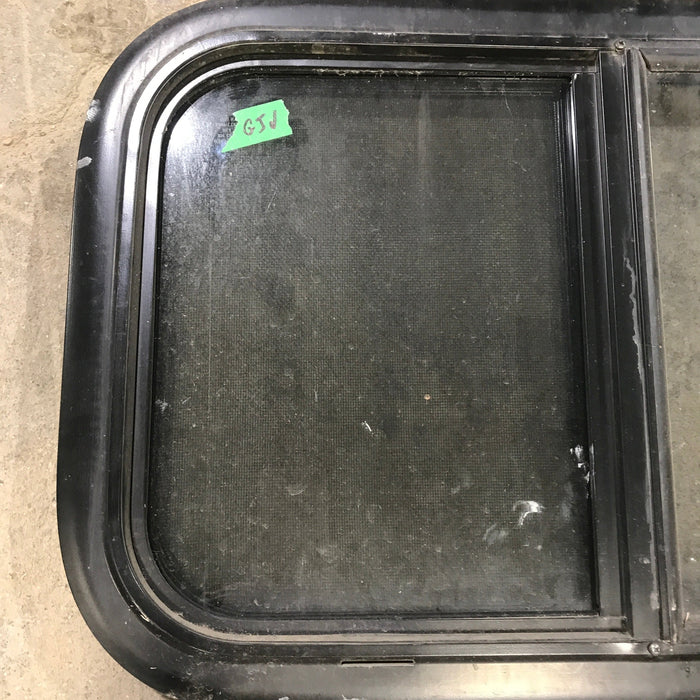 Used Black Radius Opening Window : 23.5" X 14.5" X 1.25"
