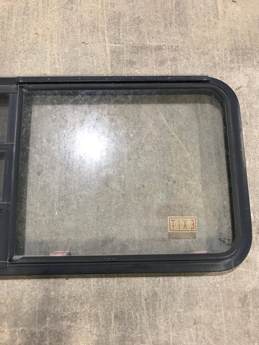 Used Black Radius Emergency Opening Window : 41 1/2" W x 21 1/2" H x 2" D