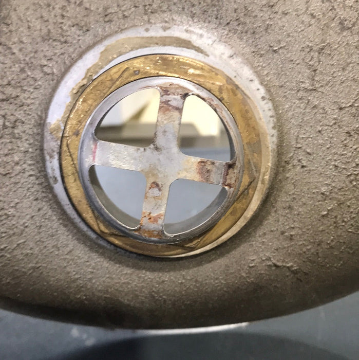 Used Oval Stainless Steel Sink Single Bowl