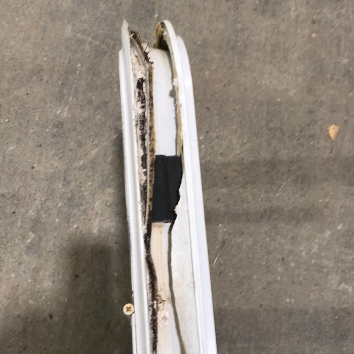 Used White Radius Opening Window : 17 1/2" W x 17 1/2" H x 1 1/2" D
