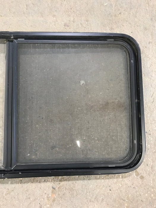 Used Black Radius Opening Window : 42 1/2" W x 22 1/2" H x 2" D