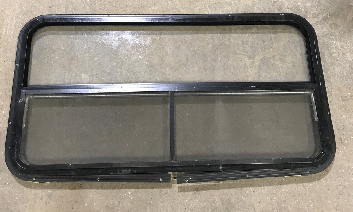 Used Black Radius Opening Window : 42 1/2" W x 22 1/2" H x 2" D