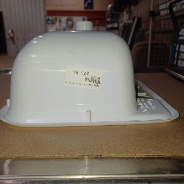 Used Bathroom Sink  14 3/4" X 12 1/4" X 6 1/4" D