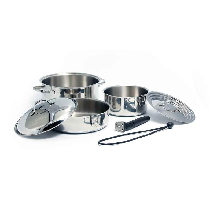 Buy Camco 43920 Premium Ceramic Nesting Cookware Set 7-Piece Set - Kitchen