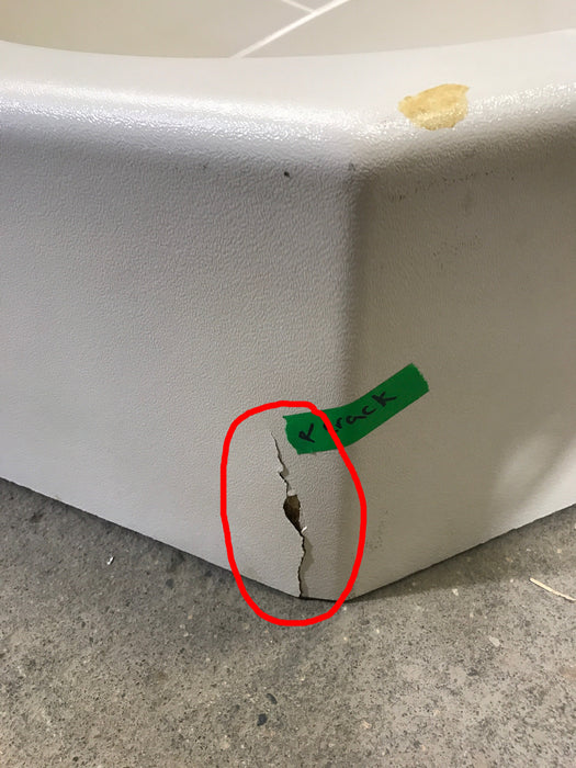 Used Shower Base (pan) W/ Seat - Young Farts RV Parts