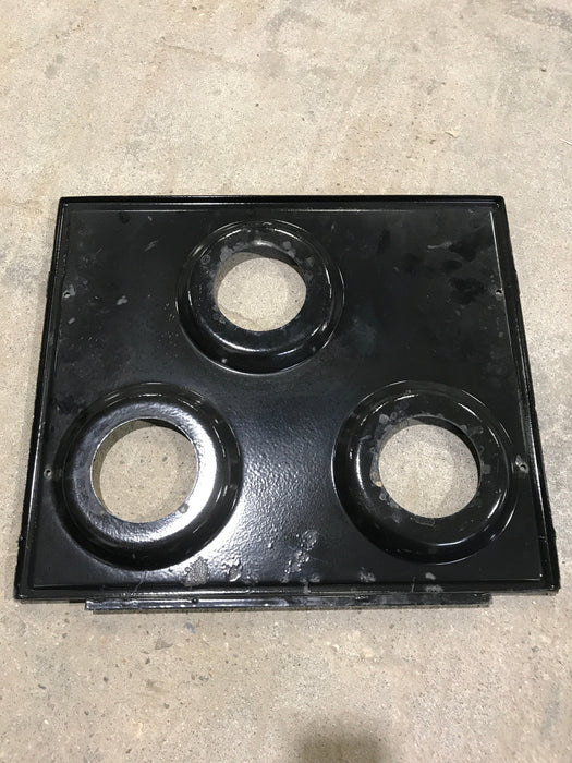 Used Atwood/ Wedgewood 3-Burner Main Top, Black - 53082