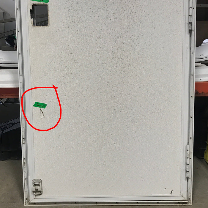 Used RV Radius Corner Entry Door 29 1/2" W x 71 1/4" H