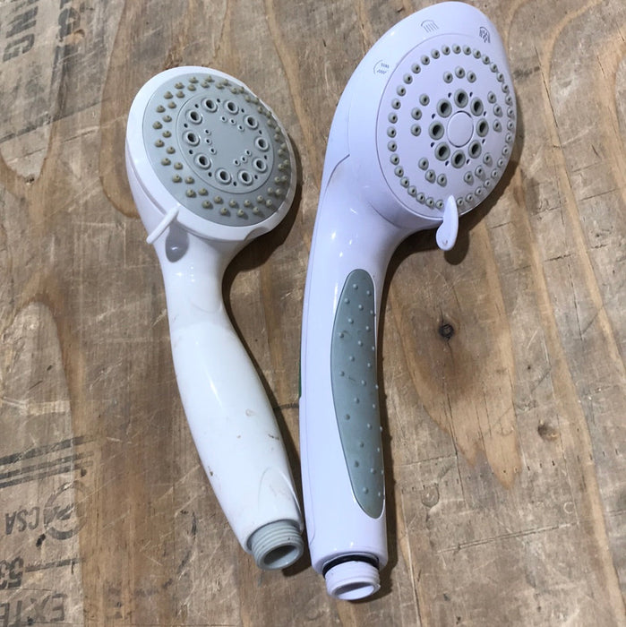 Used Shower Head, Off-White, 9"