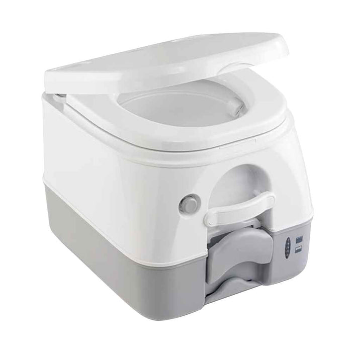 974 Portable Toilet w/Mounting Brackets - 2.6 Gallon - Grey - Young Farts RV Parts