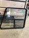 Used Slanted Black Radius Opening Window : 41 1/4" W x 33 3/4" H x 2" D - Young Farts RV Parts