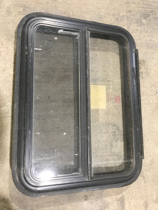 Used Black Radius Emergency Opening Window : 29 1/2" W X 21 1/2" H X 2" D