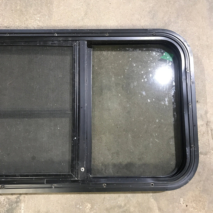 Used Black Radius Opening Window : 59.75" x 17.75" x 2"