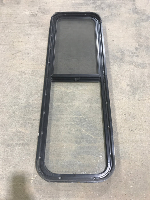 Used Black Radius Opening Window : 47 1/2" W x 14 1/2" H x 2" D