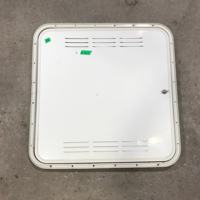 Used Radius Cornered Propane / Battery Cargo Door 26 3/4" x 27" x 1 D