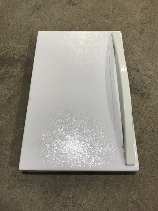 Used Magic Chef Oven Door 2401F12671 (WHITE FACEPLATE)