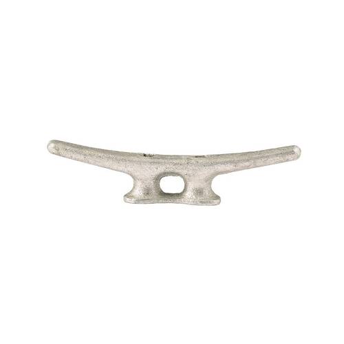 Attwood Marine Boat Rope Cleat - Open Base - 8" Length - Silver Cast Iron; Single - 12102L3
