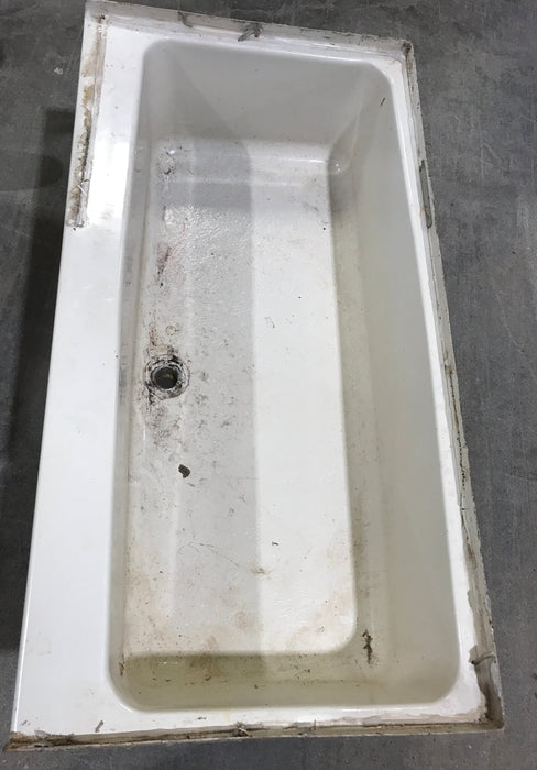 Used RV Bath Tub 46” L x 24” W - Center Drain