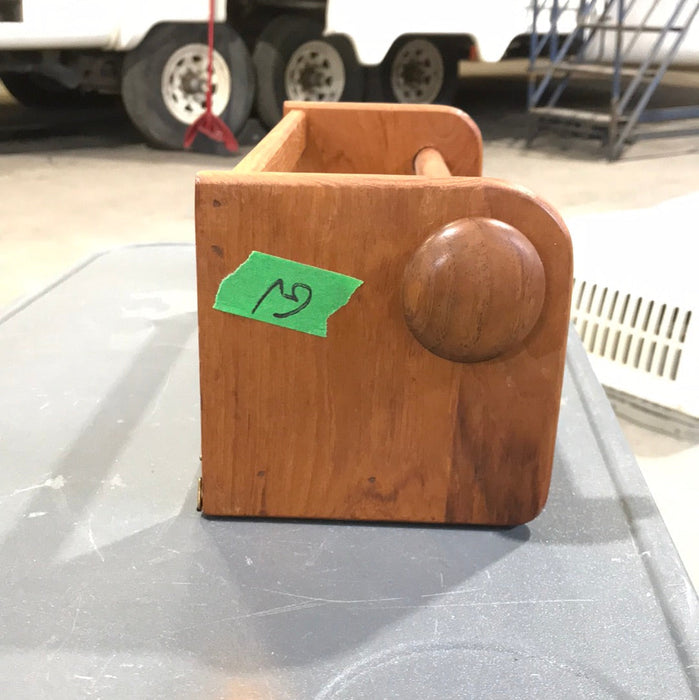 Used Paper Towel Holder, Wood 14" X 5"