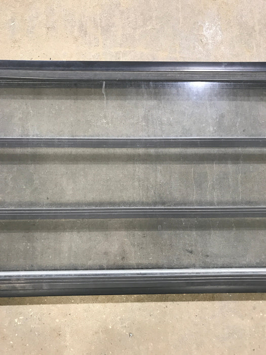Used Black Radius Opening Window : 60" W x 21 3/4" H x 2" D