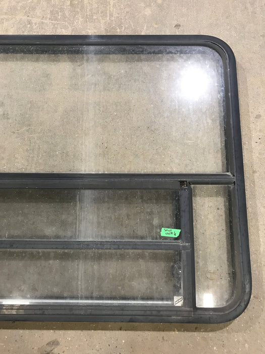 Used Black Radius Opening Window : 48" W x 34 1/2" H x 2" D